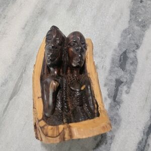Handcrafted Wooden Sculpture - Brown